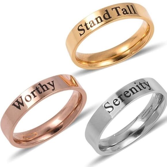 Set of 3 Band Rings - Picture 1 of 8